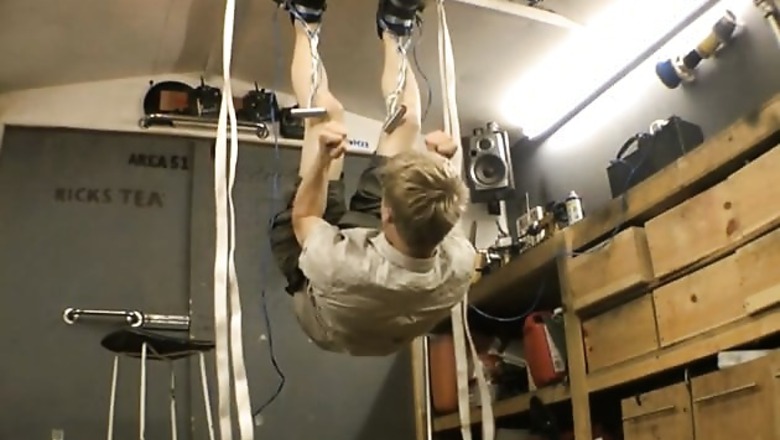 X-Men style magnetic shoes let you walk on the ceiling