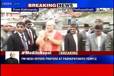 Narendra Modi offers special prayers at Pashupatinath Temple in Nepal