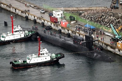 North Korea Stages Large-scale Artillery Drill as US Submarine Docks in South