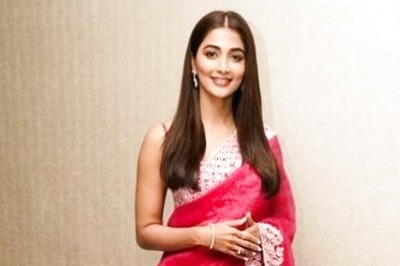 Pooja Hegde Turns Heads in Desi Avatar With Fuchsia Saree During Acharya's Pre-Release Event, See Pics