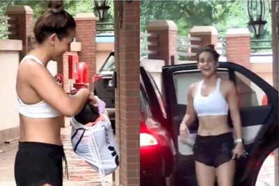Aisha Sharma Flaunts Her Toned Body In White Top And Black Shorts As She Heads To Gym; Watch Video