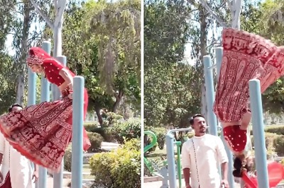 This Woman's Killer Backflip In Wedding Lehenga Needs Your Undivided Attention