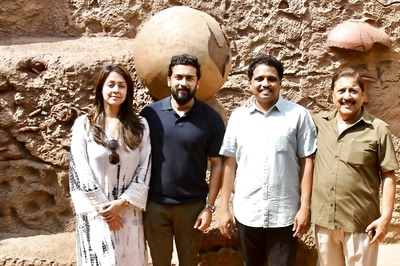 Suriya Visits Keezhadi Museum With Wife Jyothika And Father Sivakumar, See Pics
