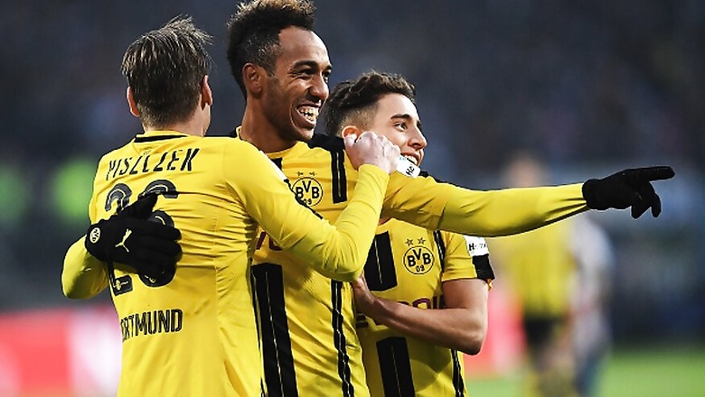 German Bundesliga: Bayern Munich Draw, Dortmund's Aubameyang Scores Four