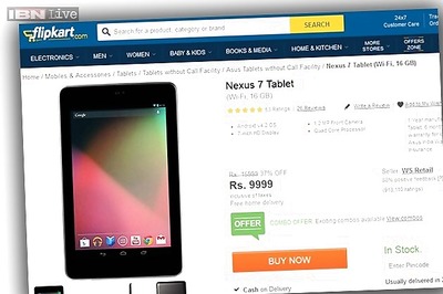 Google Nexus 7 now available online at Rs 9,999