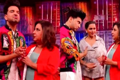 Tejasswi Prakash Catches Karan Kundrra Kissing Farah Khan's Hand; Watch Her ROFL Reaction