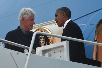 'Let's Go': Obama Hurries Bill Clinton to Get On Air Force One