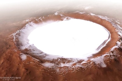 Mars Has This Beautiful Icy Crater That Could Be A Source Of Water And Life: Watch Video